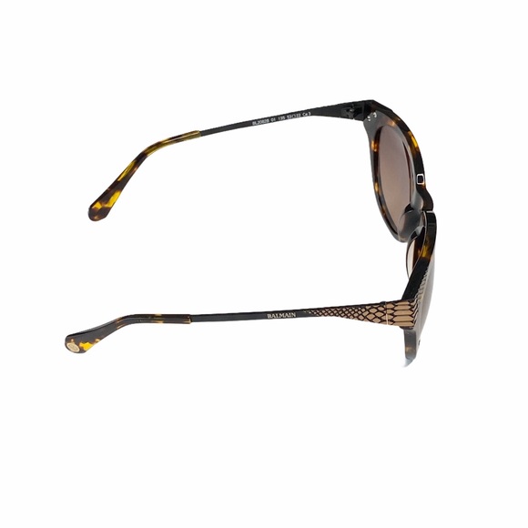 new Balmain ☀︎︎ Cat Eye Sunglasses ☀︎︎ Tortoise Shell Print ☀︎ Brown Lenses ☀︎ - Picture 12 of 16
